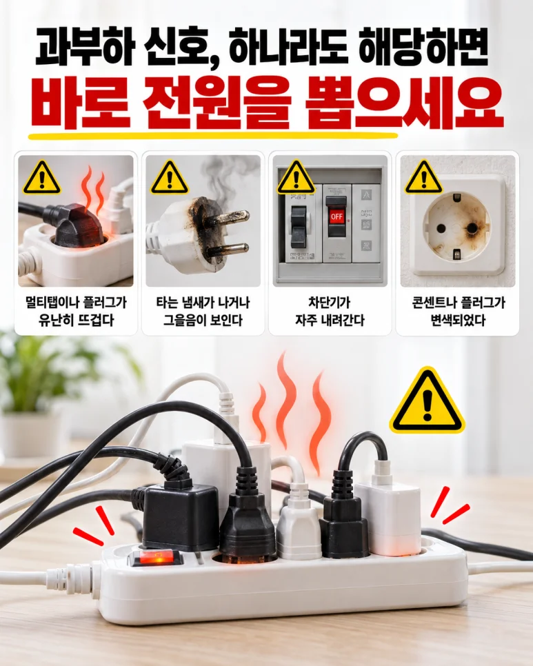 멀티탭 과부하 신호와 안전 사용법, 하나라도 해당하면 확인하세요 — 본문 이미지 1