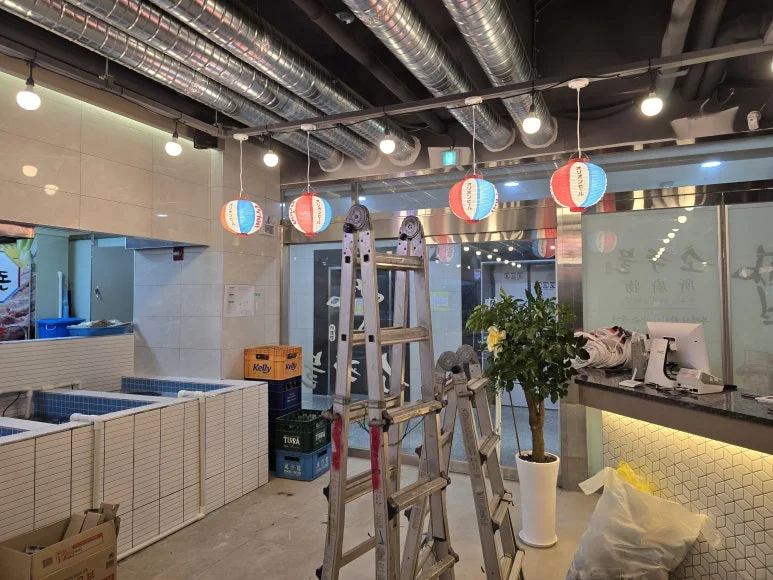 고양시 지축동 상가 전기공사 | 한우구이집→조개구이집 리모델링 시공사례